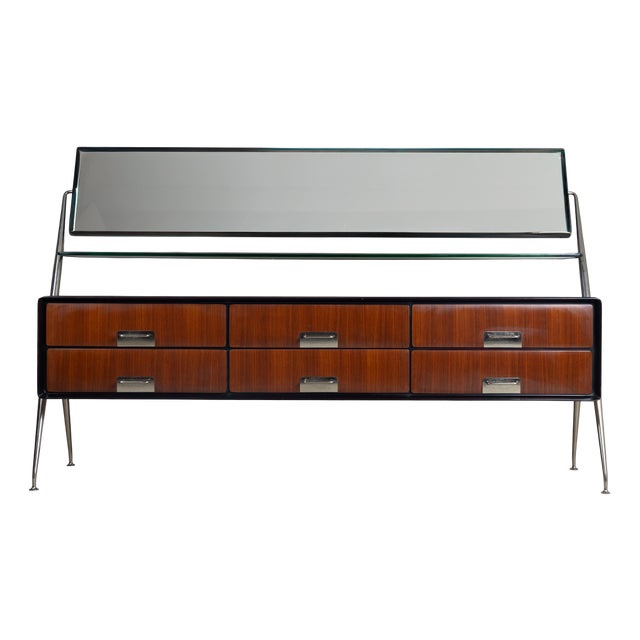 Sideboard with Mirror by Silvio Cavatorta, 1950s For Sale