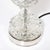 1940s Hollywood Style Cut & Pressed Murano Glass Leaf Form Table Lamp W/ Etched Detail For Sale - Image 5 of 12
