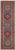 Rustic Super Kazak Light Blue/Red Wool Runner Rug- 2'5'' X 9'9'' For Sale - Image 10 of 10