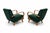 Mid-Century Modern Vintage Bentwood Chair in Emerald Green Velvet by Jindrich Halabala, 1930 For Sale - Image 3 of 10
