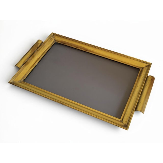 Hollywood Regency Brass Tray, 1960s For Sale - Image 4 of 11