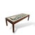 Mid-Century Egyptian-Style Teak and Tile Coffee Table For Sale - Image 4 of 8