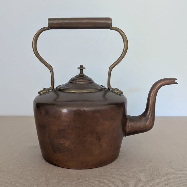 Mid 19th Century 19th Century English Copper Kettle For Sale - Image 5 of 10