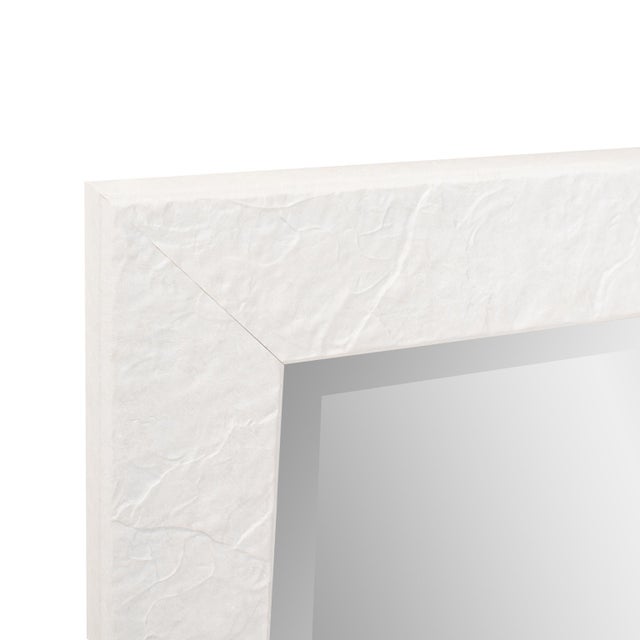 Kenneth Ludwig Chicago Stucco Dressing Mirror - White For Sale - Image 4 of 11