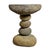 Contemporary Vintage Outdoor River Rock Stacked Stool Side Table For Sale - Image 3 of 4