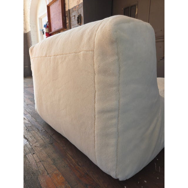 Textile 1980s Bespoke Vintage Giovanni Sforza Armless Chair or Loveseat For Sale - Image 7 of 12