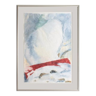 1999 "Mist Over Water" Abstract Collage by Nancy Hathaway For Sale
