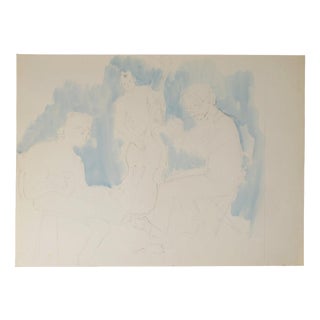 Depicting Musicians, 20th Century, Watercolor For Sale