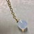 Gold Syna Moon Quartz Yellow Gold Mogul Drop Pendant with Diamonds For Sale - Image 8 of 11