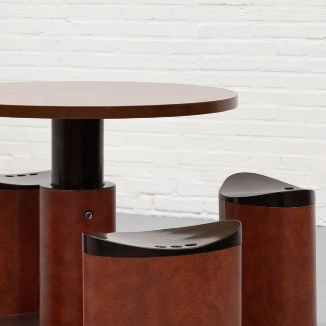 Italian Adjustable Dining Set, 1970s, Set of 5 For Sale - Image 4 of 18