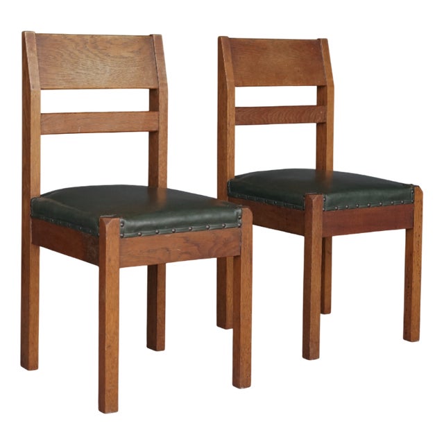 Antique Side Chairs by Piet Klaarhamer, 1917, Set of 2 For Sale
