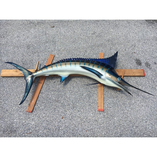 8ft Blue Marlin Half Mount Fish Replica Chairish