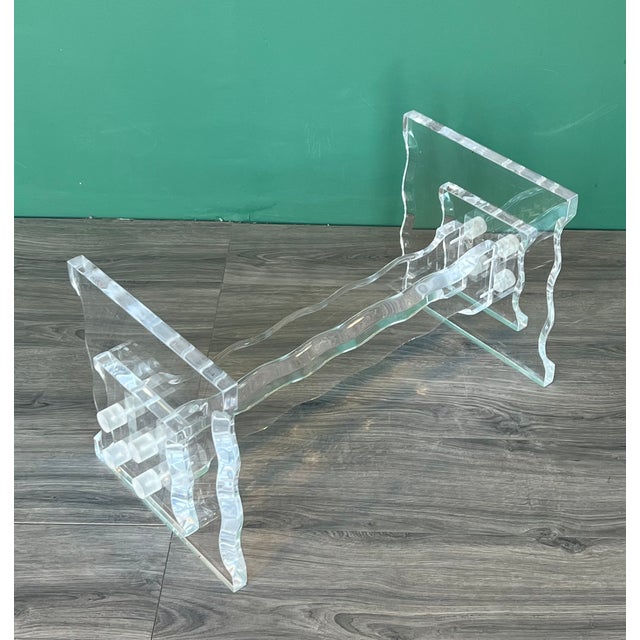 Vintage Lucite Table Base For Sale - Image 10 of 10