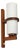 Mid-Century Walnut and Opaline Glass Wall Sconce, Italy, 1960s For Sale