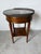 19th Century Louis XVI-Style Bouillotte End Table With Marble Top, Brass Gallery & Casters For Sale - Image 13 of 16