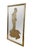 Mid-Century Modern Hollywood Regency Chinoiserie Gold Embossed Geisha Wall Vanity Mirror MCM 27" For Sale - Image 3 of 11