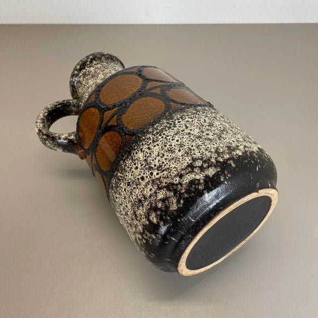 Large Multi-Color Pottery Fat Lava 408-40 Floor Vase from Scheurich, 1970s For Sale - Image 18 of 18