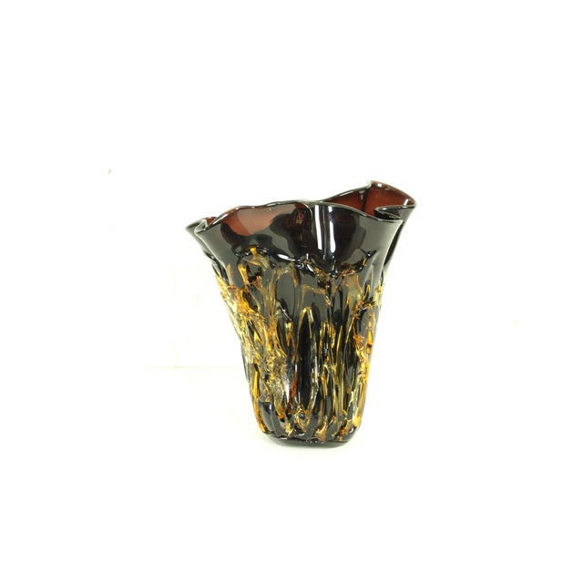 Large Murano Glass Vase by Enrico Cammozzo, 1990s For Sale - Image 12 of 12