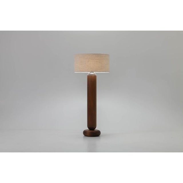 Molly cl140 smoked mahogany floor lamp by jeroen de ruddere dimensions: d 60 x h 140 cm materials: smoked mahogany, molly...