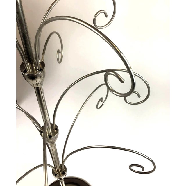 Metal Vintage Stainless Steel Christmas Tree For Sale - Image 7 of 10