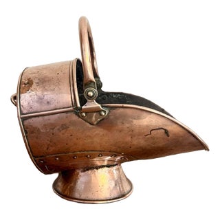 Antique George III Copper Coal Scuttle, 1800s For Sale