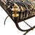 Neoclassical Upholstered Curule Bench For Sale - Image 5 of 6