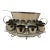 Vintage Dorothy Thorpe Mid Century Modern Silver Fade Ombre Complete Punch Bowl Set Retro 15 pcs Set Complete For Sale