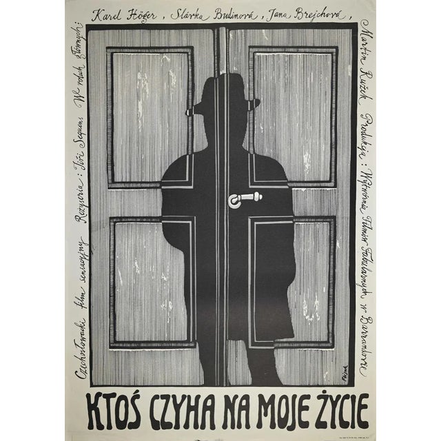 Ktos Czyha Na Moje Zycie is an original Lithograph artwork on paper realized by Jerzy Flisak in 1975. Original colored...
