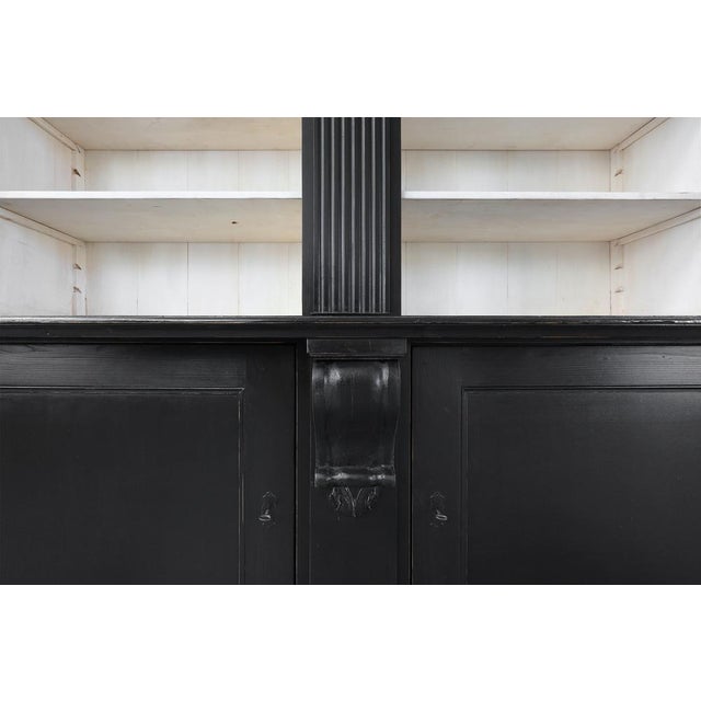 Tall Black MDF Library Cabinet, United Kingdom, 1990s For Sale - Image 13 of 16