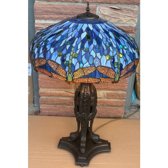 Bronze 3-Light Table Lamp from Tiffany, 1960s For Sale - Image 15 of 18