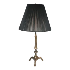 Brass Candlestick Table Lamp by Warren Kessler