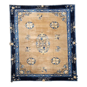 Oversized 19th Century Chinese Peking Rug, Hand-Knotted Wool, 11' X 15'