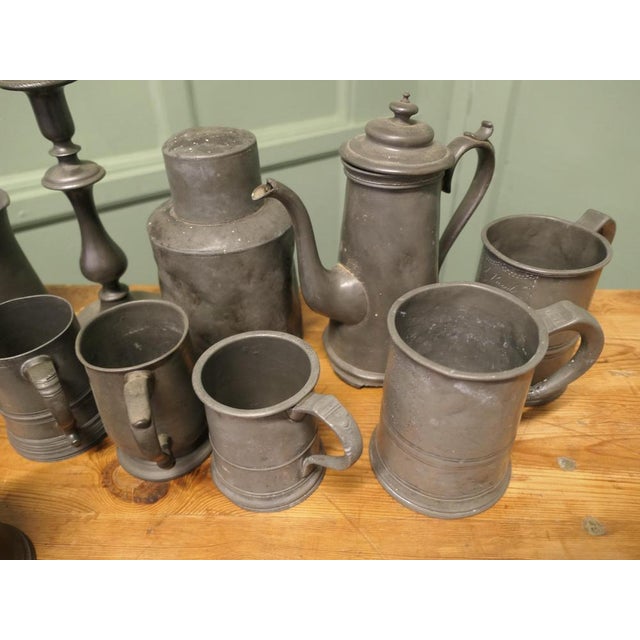 Pewter Pub Decor, 18th and 19th Century, Set of 30 For Sale - Image 7 of 9