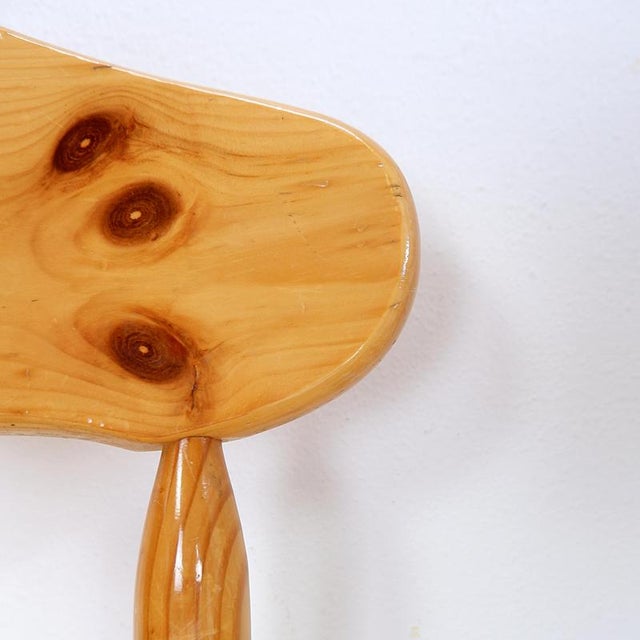 Brutalist Vintage Brutalist Pine Chairs, Set of 4 For Sale - Image 3 of 14