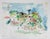 Abstract Late 20th Century Expressionist Village Landscape Watercolor Painting For Sale - Image 3 of 3