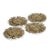 Contemporary Balmy Pandan Fringe Coaster, Set of 4 For Sale - Image 3 of 3
