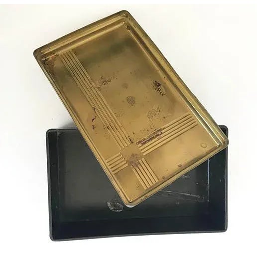 Art Deco Brass and Bakelite Trinket Box For Sale - Image 4 of 5