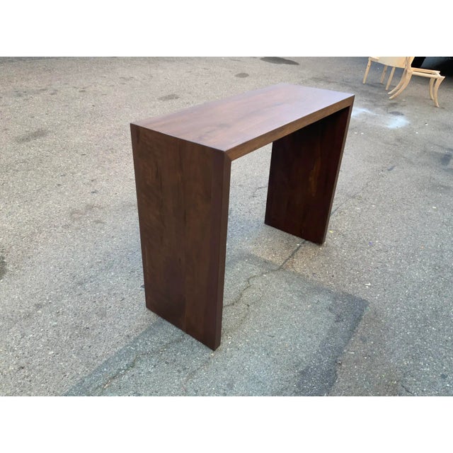 Solid walnut console table cheap