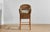 Wood Handwoven Malawi Cane Bar Stool in Classic Weave With White Linen Cushion For Sale - Image 7 of 7