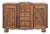 Art Deco Sideboard in Carved Oak with Marble Top, 1930s For Sale