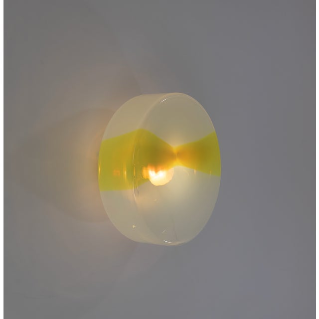 Yellow Oite Wall Lamp by Renato Toso for Leucos, 1970s For Sale - Image 10 of 10