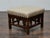 Antique Moroccan Hand-Carved Stool with Custom Linen Upholstery, Circa 1900 For Sale - Image 11 of 12