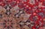 Retro Persian Kashan Red/Blue Wool Rug - 9'9'' X 15'11'' For Sale In New York - Image 6 of 10