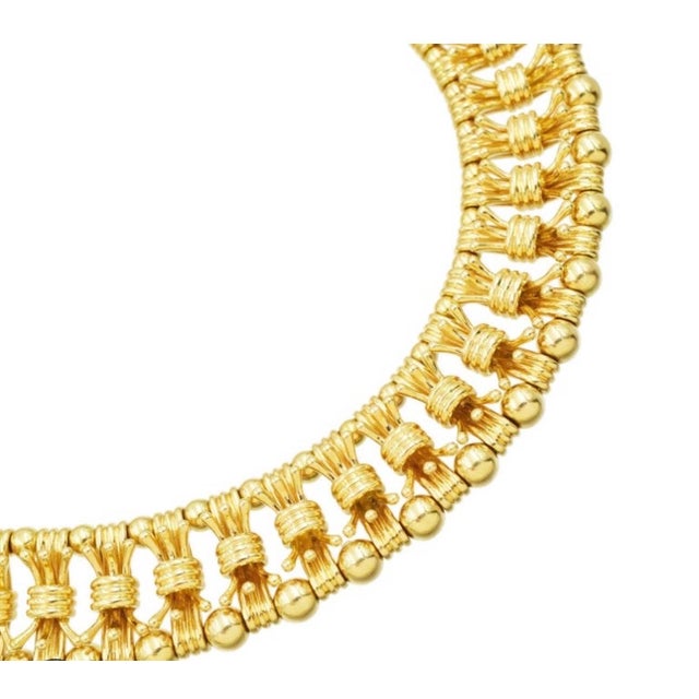 Metal DESIGNER Tiffany & Co. Schlumberger 18K Yellow 213.1 GM Gold Bow Tie Necklace For Sale - Image 7 of 18