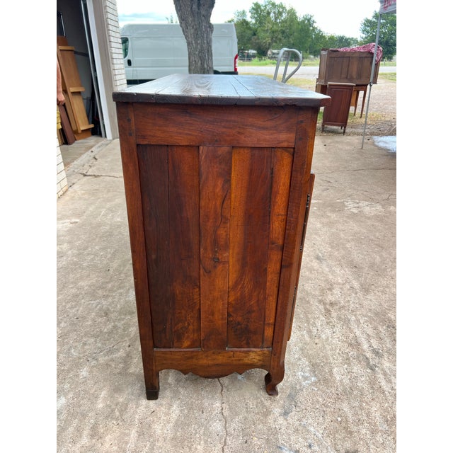 French 18th Century Louis XV Provincial Two Door Walnut Buffet For Sale - Image 11 of 12