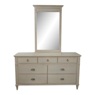 Ethan Allen Swedish Home Dresser W. Mirror For Sale