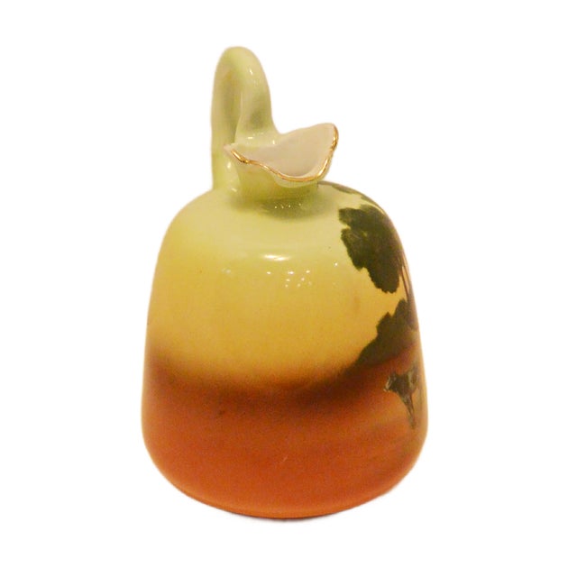 1920s Antique Royal Bayreuth Bavaria "Cows in Pasture" Creamer - Gilded Rim For Sale - Image 5 of 8