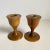 1960s Mid Century 1960s Oregon Myrtle Wood Candle Holders Tulip Shape a Pair For Sale - Image 5 of 8