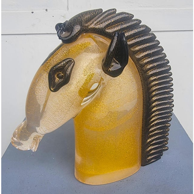 Archimede Seguso, Murano Glass Horse Head, 1970, Glass For Sale - Image 6 of 11