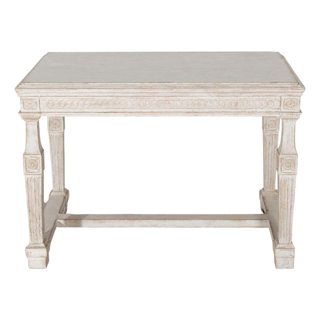 Early 19th Century Swedish Gustavian Painted Console Table For Sale